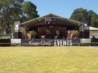 Australia Day Sea Front Oval Stage