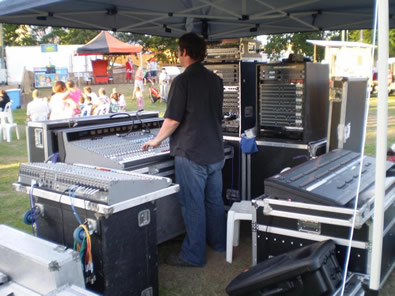 Apex Santa Fair Sound & Lighting Control